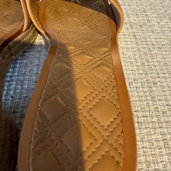 Tory Burch Tan Leather Slide Sandals - Picture 6 of 8